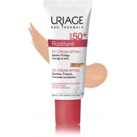 Uriage Roseliane CC Cream SPF50+ apsauginis CC veido kremas jautriai/į paraudimą linkusiai odai