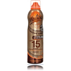 Malibu Continuous Spray Bronzing Oil Coconut SPF15 солнцезащитный спрей