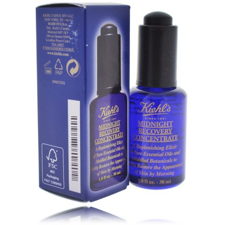 Kiehl's Midnight Recovery Concentrate atkuriamasis naktinis veido aliejus