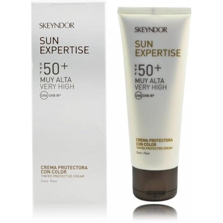 Skeyndor Sun Expertise Tinted Protective Cream SPF50+ atspalvį suteikiantis apsauginis veido kremas