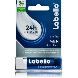 Labello Active Care For Men SPF15 apsauginis lūpų balzamas vyrams