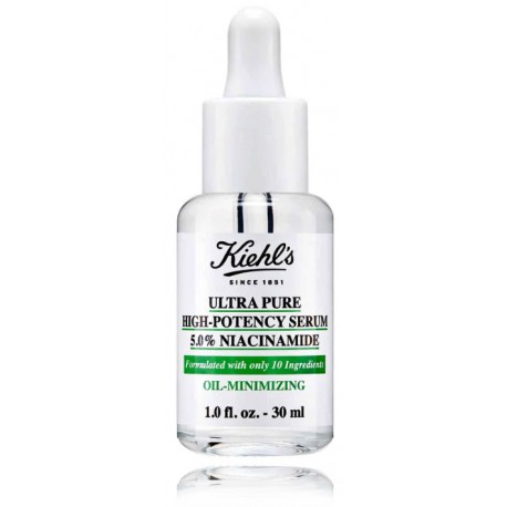 Kiehl's Ultra Pure High-Potency Serum 5,0 % Niacinamide itin grynas didelio stiprumo niacinamido serumas veidui