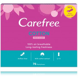 Carefree Cotton Fresh higieniniai įklotai moterims