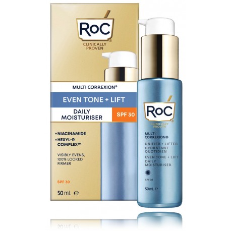 RoC Multi Correxion Even Tone + Lift Daily Moisturizer SPF30 dieninis drėkinantis veido kremas