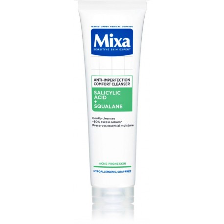 Mixa Anti-Imperfection Comfort Cleanser очищающее средство для умывания, улучшающее текстуру кожи