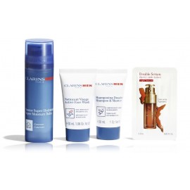 Clarins Men Hydratation Set набор (50 мл бальзам + 30 мл гель для душа + 30 мл пенка для лица + сыворотка 0,9 мл.)