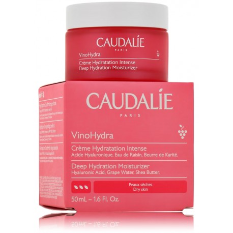 Caudalie VinoHydra Deep Hydration Moisturizer giliai drėkinantis veido kremas sausai odai