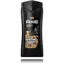 Axe Collision Leather & Cookies 12H Shower Gel 3in1 dušo gelis vyrams