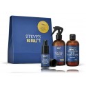 Steve's No Bull***t Hair Styling Box rinkinys plaukams (250 ml. šampūnas + 35 ml. formavimo priemonė + 250 ml. purškiklis)