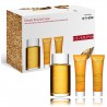 Clarins Tonic Hydrating Set rinkinys (kūno aliejus 100 ml. + dušo gelis 30 ml. + kūno balzamas 30 ml.)