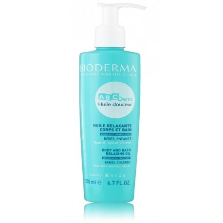 Bioderma ABCDerm Body and Bath Relaxing Oil atpalaiduojantis kūno aliejus vaikams