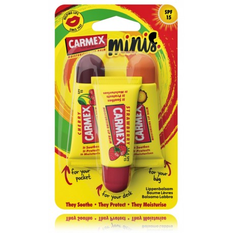 Carmex Minis набор бальзамов для губ (3 х 10 г.)