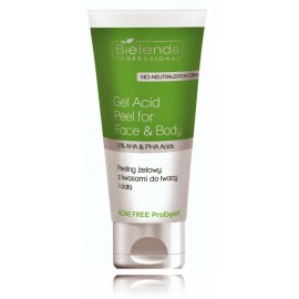 Bielenda Professional Acne Free Pro Expert Gel Acid Peel for Body & Face gelinis veido ir kūno šveitiklis su rūgštimis