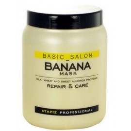 Stapiz Basic Salon Banana kaukė pažeistiems nualintiems plaukams 1000 ml.