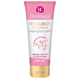 Dermacol Hyalluron Therapy Wash Cream prausiklis veidui ir akims 100 ml.