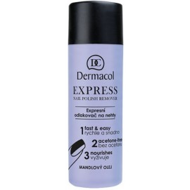 Dermacol Express Nail Polish nagų lako valiklis be acetono 120 ml.