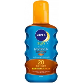 Nivea Sun Protect & Bronze спрей масло солнцезащитное с SPF20 200 мл.