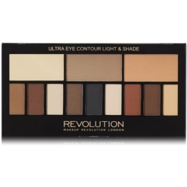 Makeup Revolution Ultra Eye Contour Light & Shade šešėlių paletė 14 g.