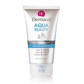 Dermacol Aqua Beauty 3in1 Face Cleansing Gel valomasis gelis veidui 150 ml.