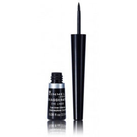 Rimmel Exaggerate Eye Liner skystas akių vokų pravedimas 2,5 ml. Spalva 1 Black