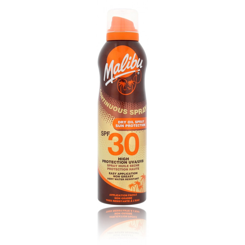 Malibu Continuous Spray Dry Oil Spf 30 Purškiamas Losjonas Nuo Saulės 175 Ml 5890